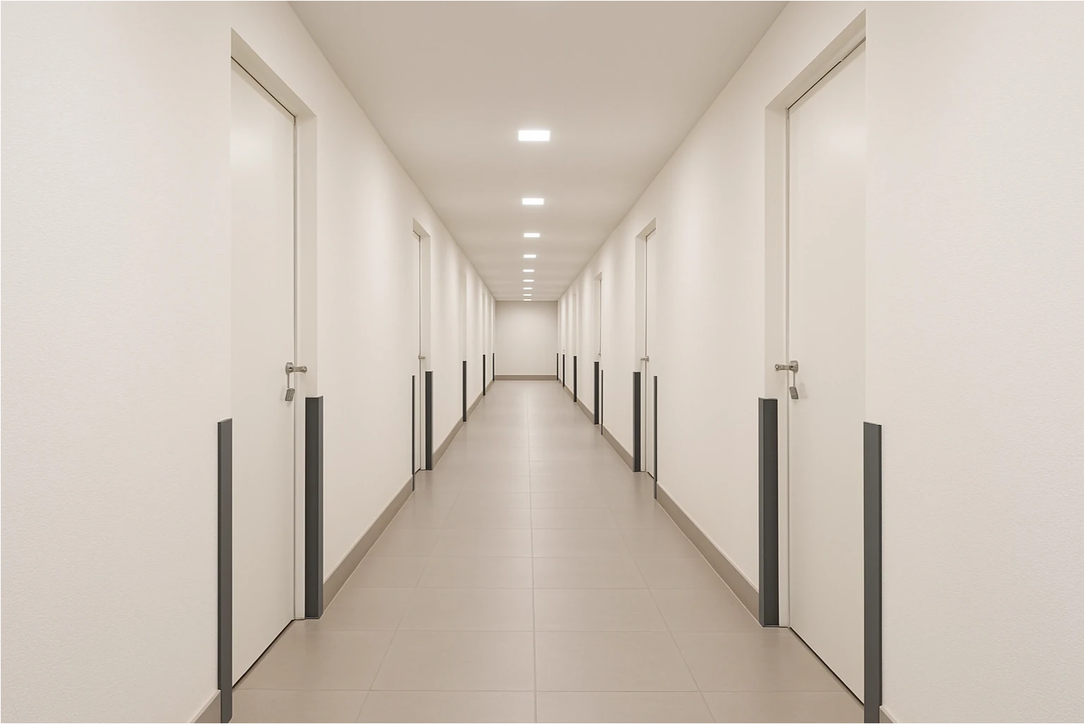 Apartman ve siteler için darbeye dayanıklı duvar köşe koruyucu