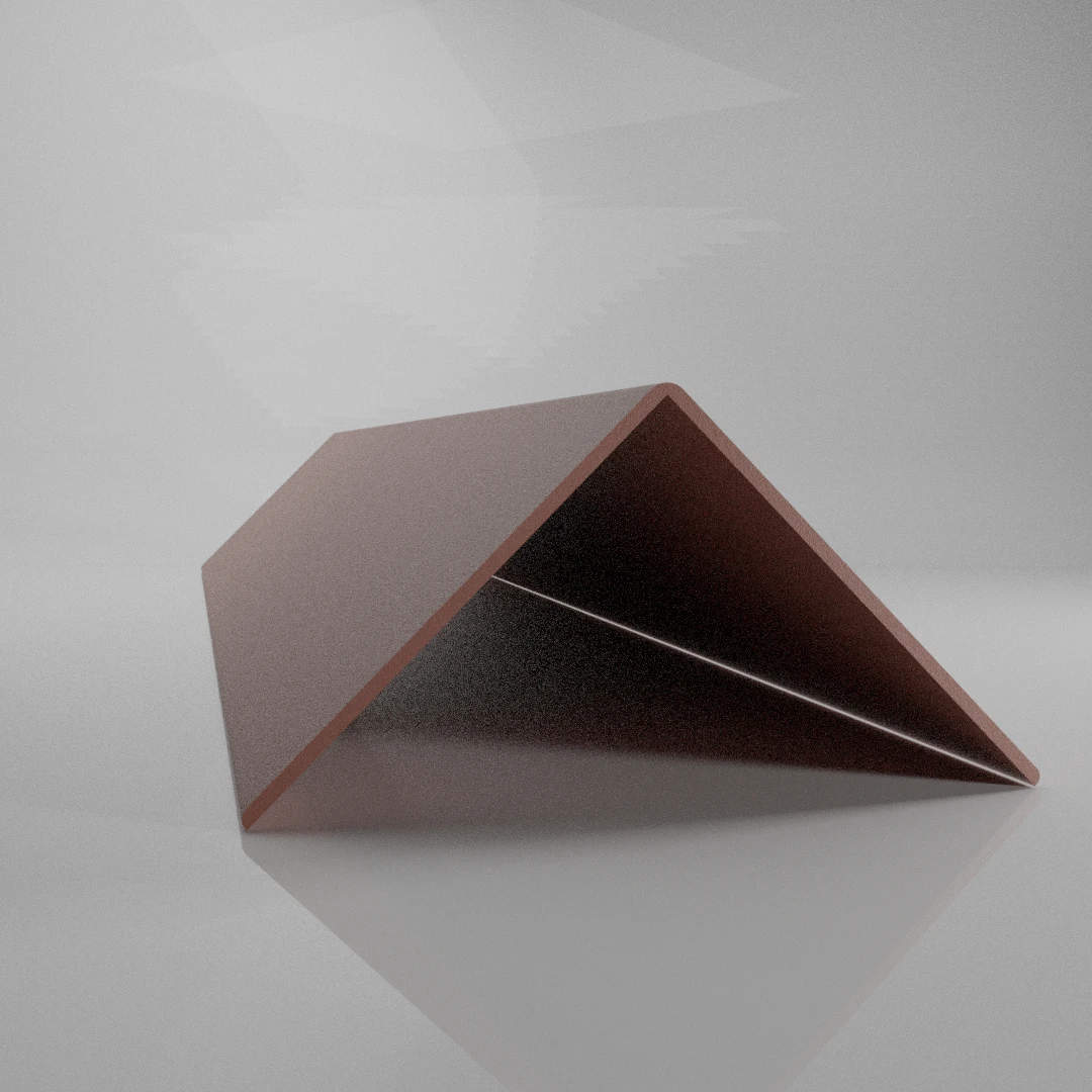 dekoratif duvar köşe-koruyucu 5x5 cm sütlü kahve yan görünüş-1